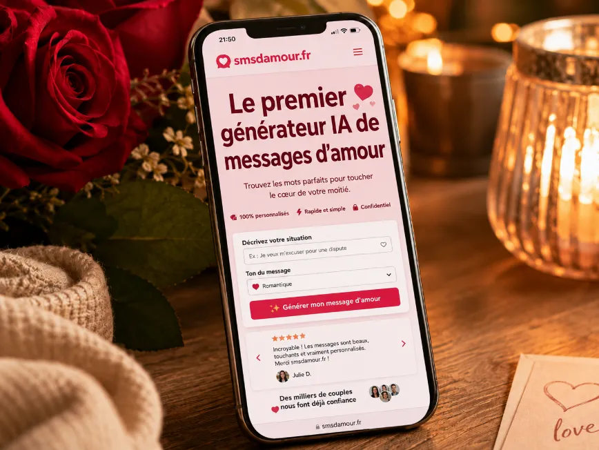 GÉNÉRATEUR DE MESSAGES D'AMOUR (SMS, TEXTO) POUR TOUS